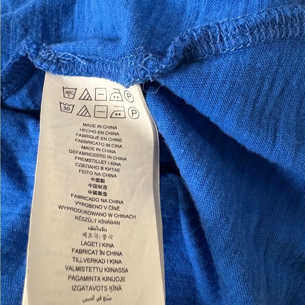 Michael Kors Royal Blue Ruffle Sleeve Tee - Picture 7 of 8